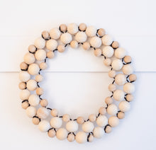 Load image into Gallery viewer, Chunky Wooden Bead Wreath
